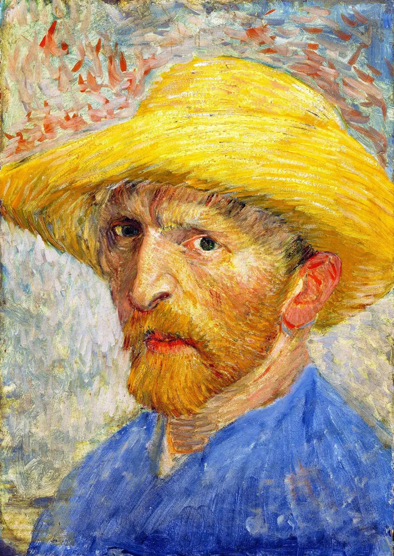 Vincent Van Gogh : Autoportrait au chapeau de paille