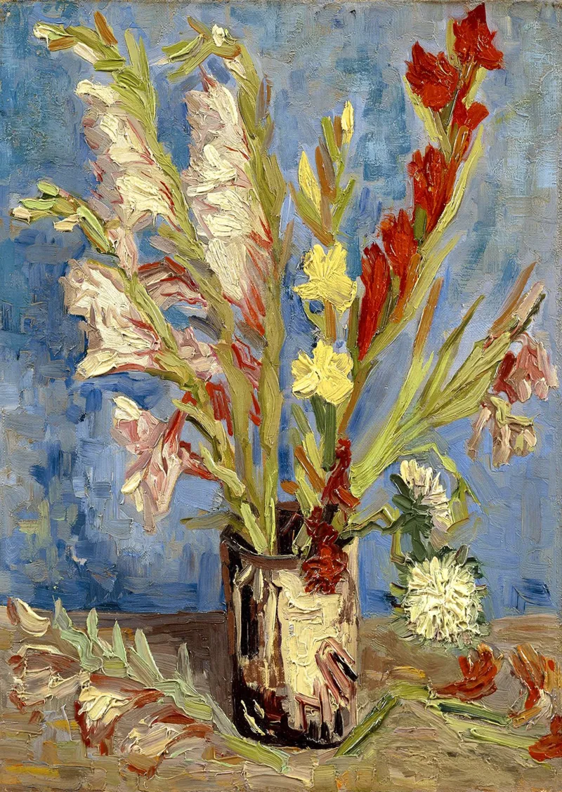 Vincent Van Gogh : Vase aux Glaïeuls et Asters Chinois