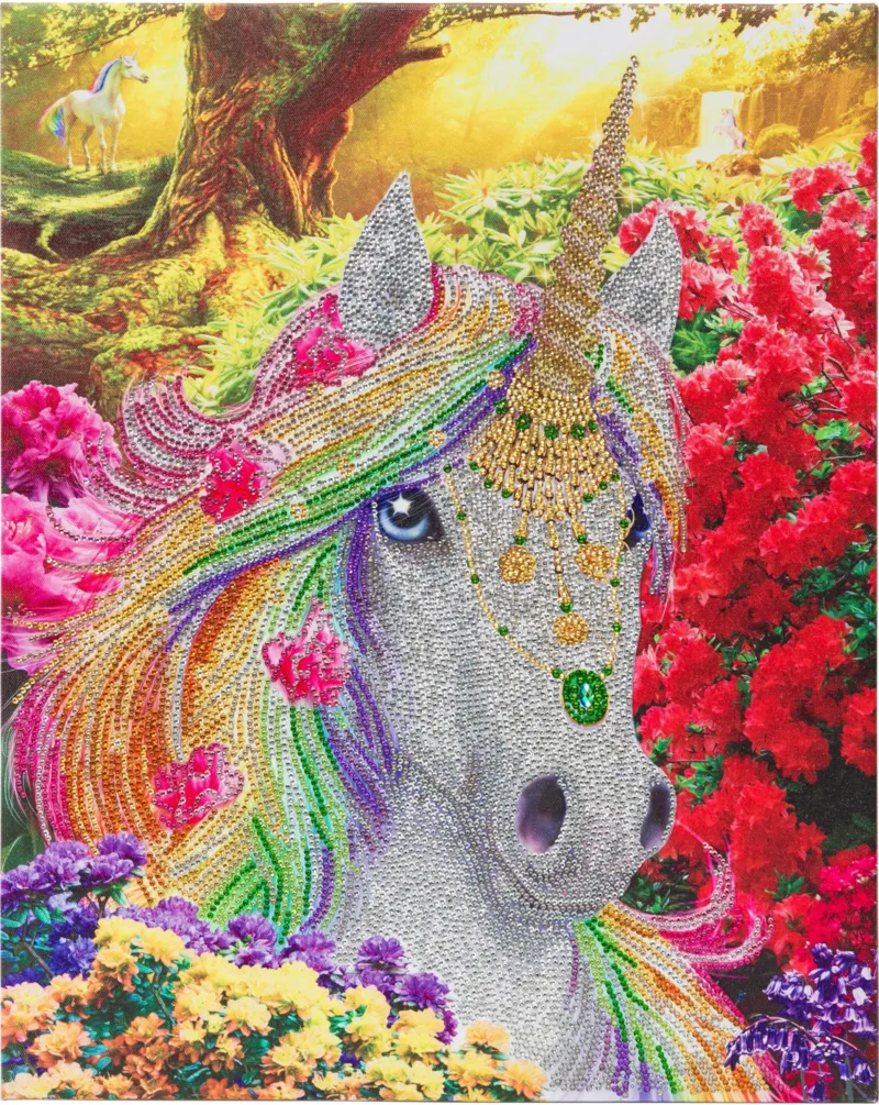Crystal Art - Kit Broderie Diamant - Licorne