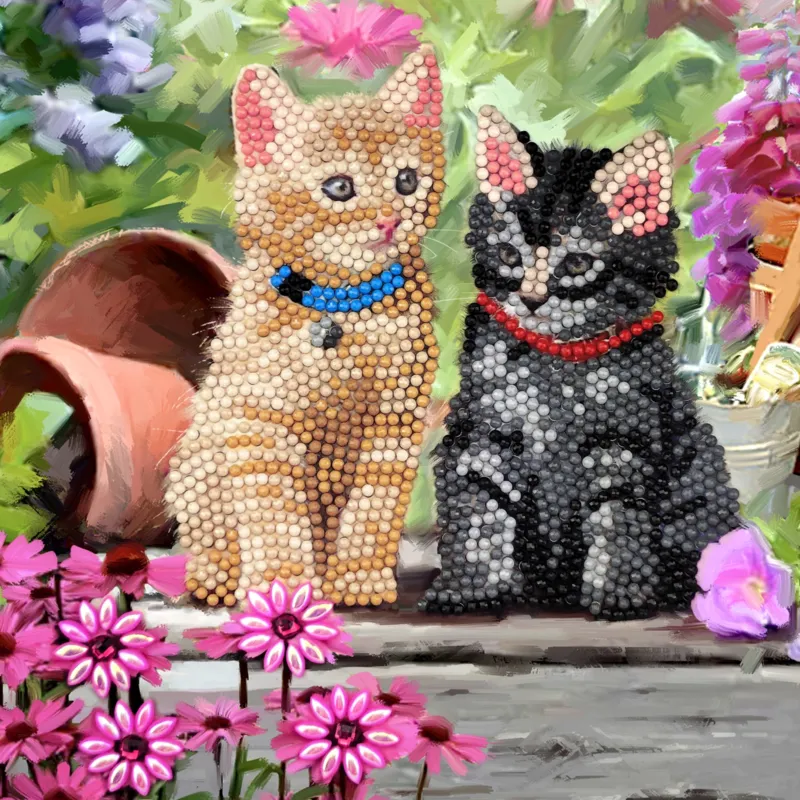 Crystal Art - Kit Broderie Diamant - Chaton