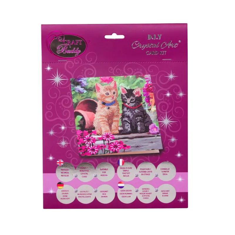 Crystal Art - Diamant-Stickerei-Kit - Kätzchen