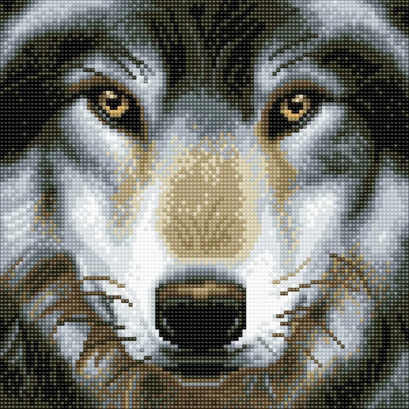 Crystal Art - Kit Broderie Diamant - Loup