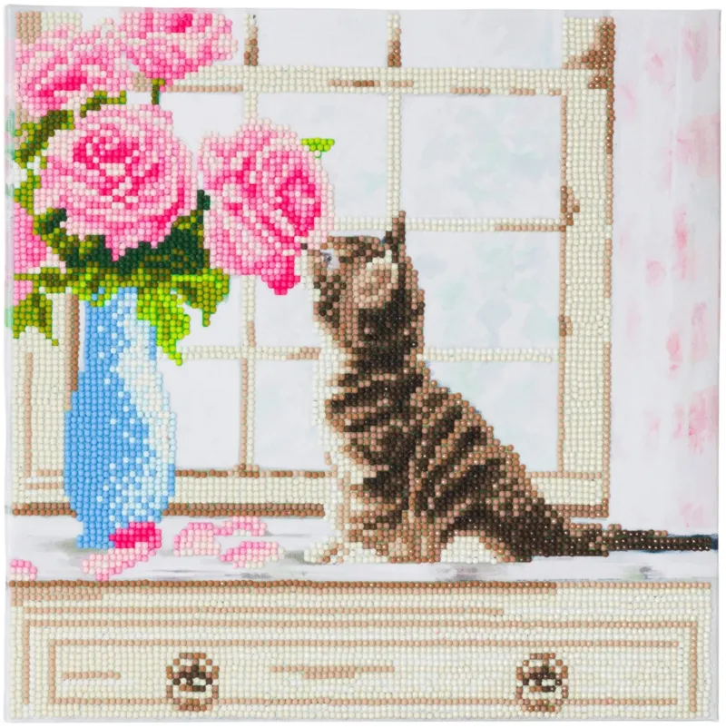 Crystal Art - Kit Broderie Diamant - Chaton