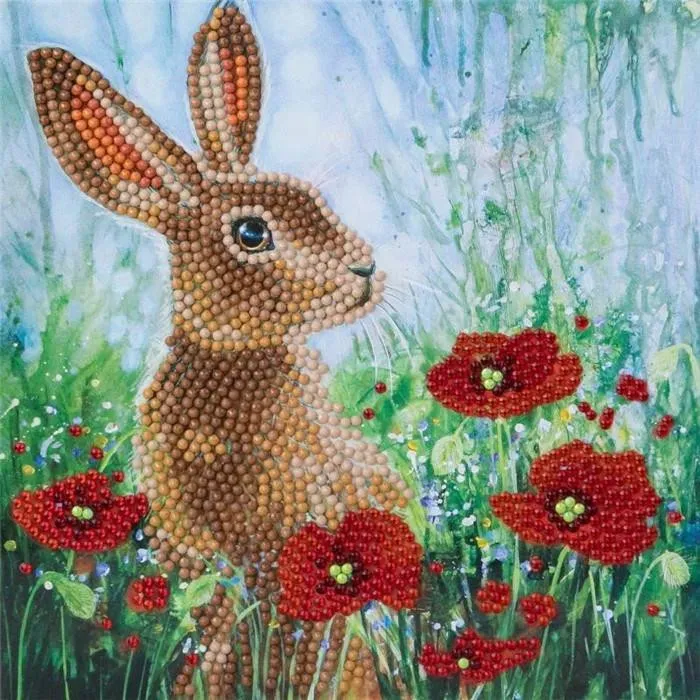 Crystal Art - Kit Broderie Diamant - Lapin