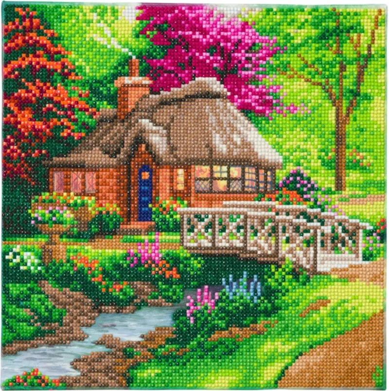 Crystal Art - Kit Broderie Diamant - Cottage