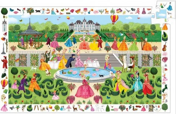 Puzzle d'observation + Poster - Peggy Nille : Garden Party