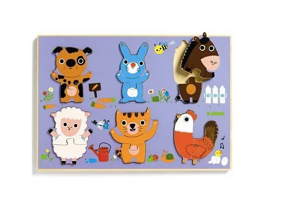 Puzzle en Bois - Coucou Cat