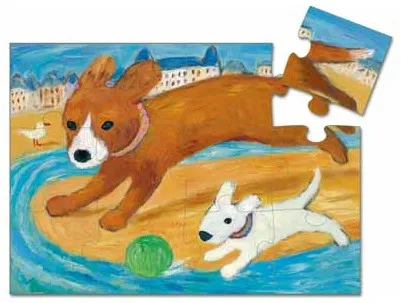 Boîte Silhouette - Maman Chien et son bébé