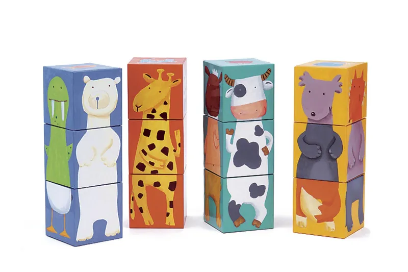 Puzzle Cubes - Drôles d'animaux