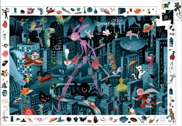 Puzzle d'observation + Poster - Nicolas Duffaut : Night City