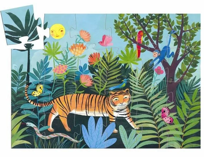 Puzzle Silhouette - Tigre