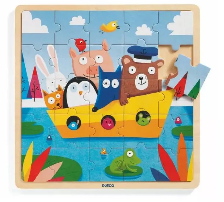 Puzzle Cadre en Bois - Puzzlo Boat