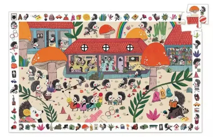 Puzzle Observation - L'Ecole des Hérissons