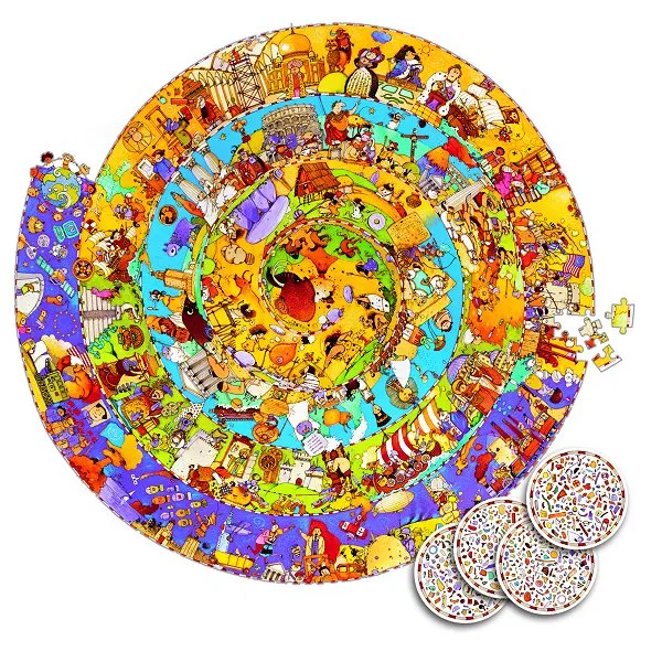 Puzzle 350 pièces rond - Puzzle observation : Histoire