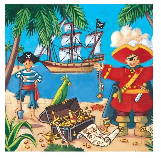 Boîte Silhouette - Le Pirate et son Trésor