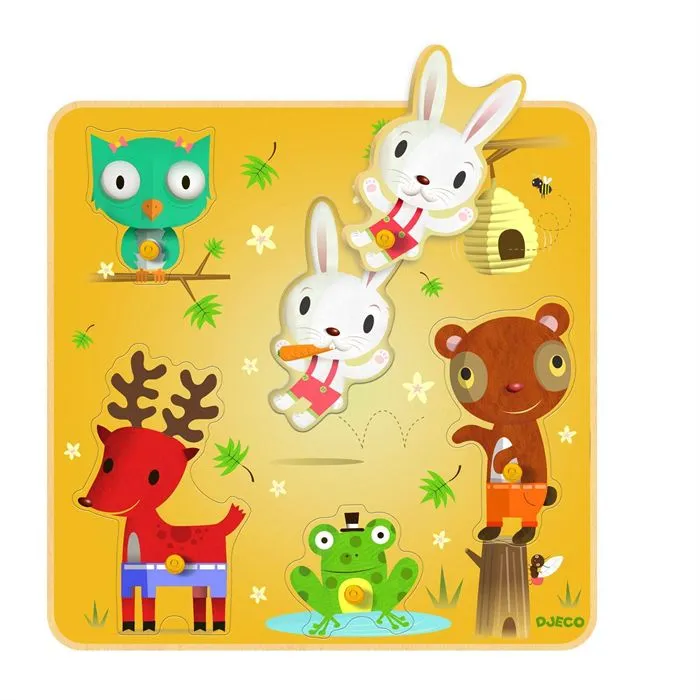 Encastrement en Bois, Bouton - Nono & Cie