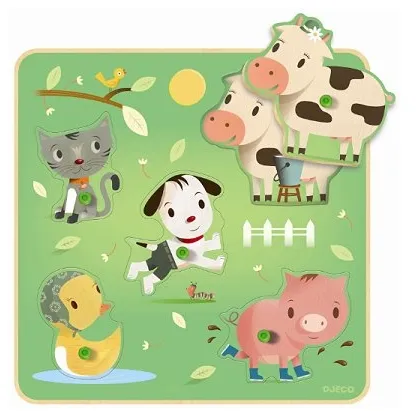 Encastrement en Bois, Bouton - Chacha & Cie