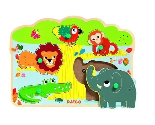 Puzzle sonore en bois / Encastrement : Baobab