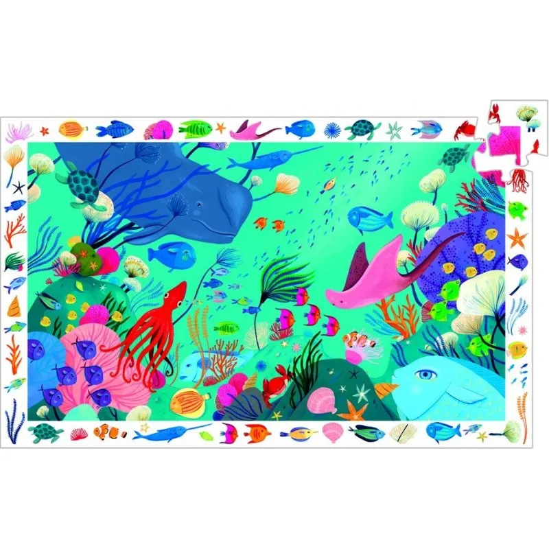 Puzzle Observation - Pièces XXL - Aquatique