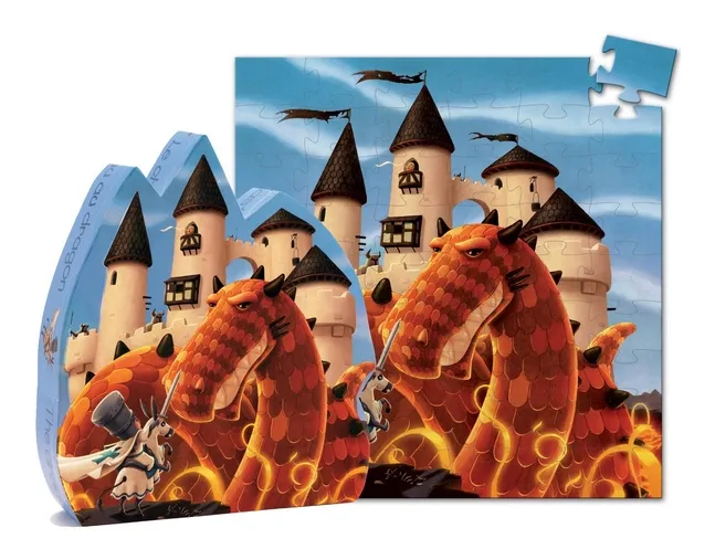 Boîte Silhouette - Château et Dragon