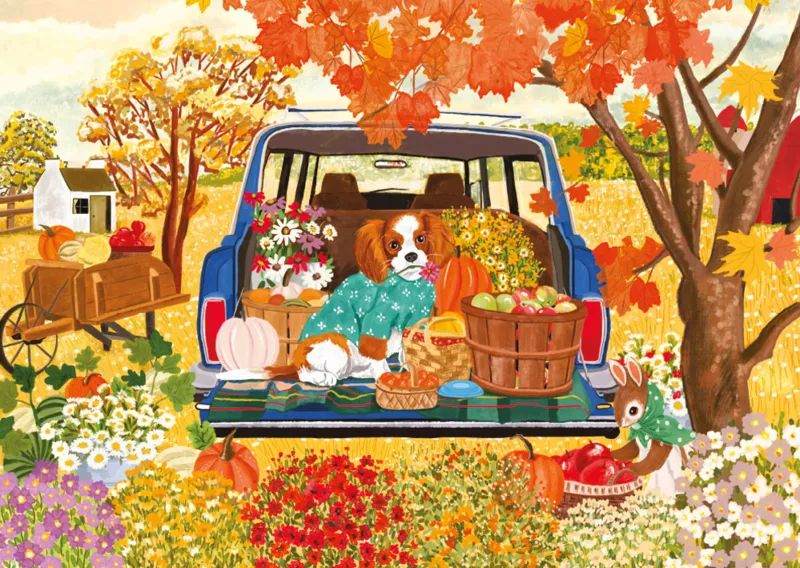 Chien dans la Voiture