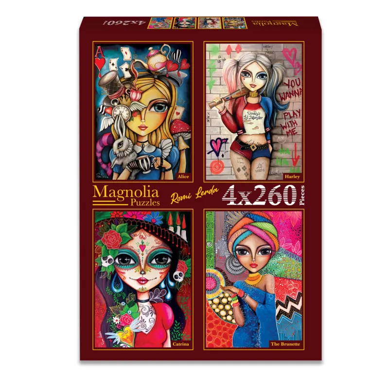 4 Puzzles - Romi Lerda - Alice - Harley - Catrina - The Brunette