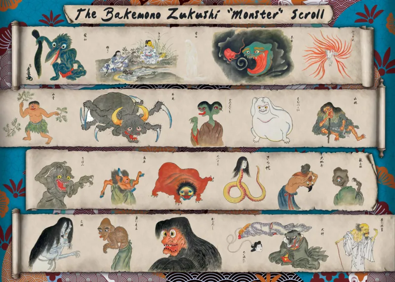 Parchemin de Monstre Japonais