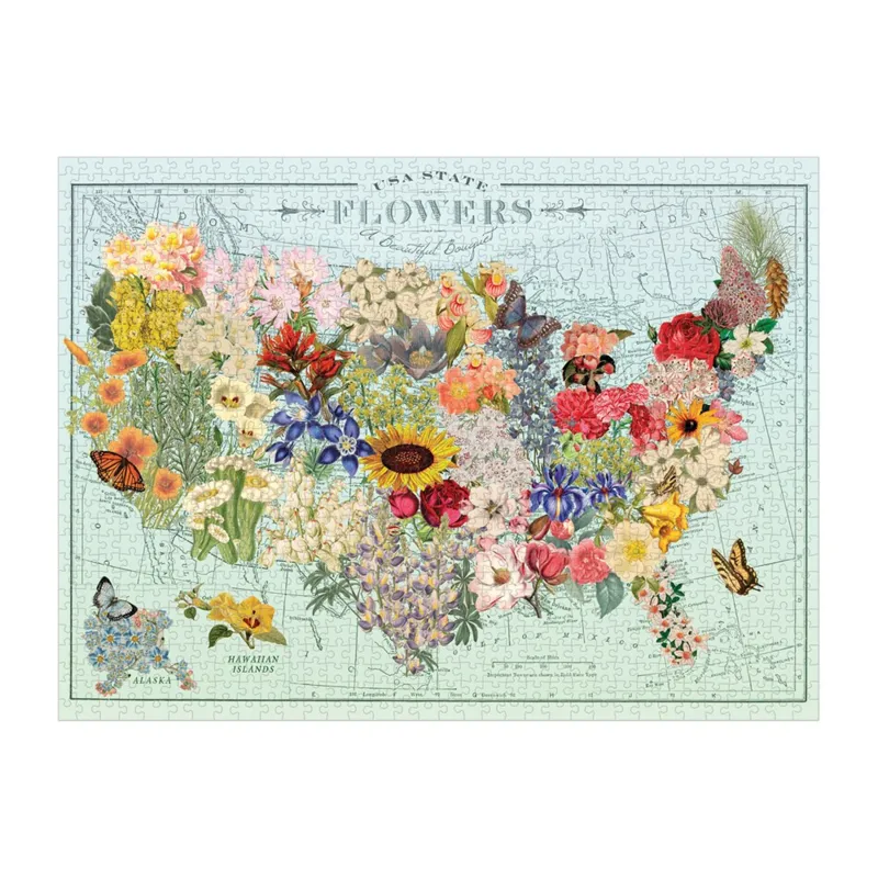 États-Unis en Fleurs - Puzzle 1000 Pièces