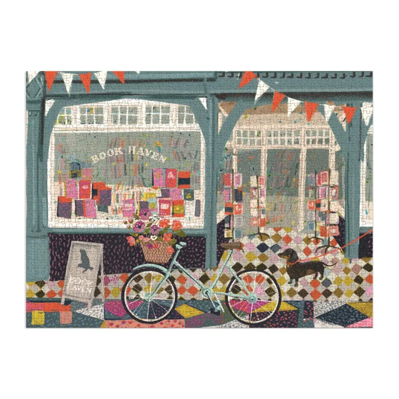 Refuge du Livre - Puzzle de 1000 Pièces dans une Boîte Carrée