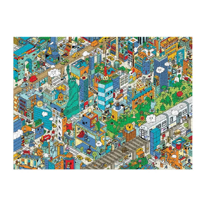 Découverte de la Ville de New York Puzzle de 1000 Pièces - à Chercher et à Trouver