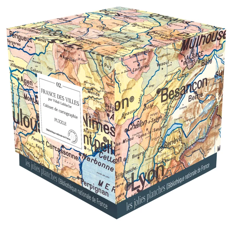 Puzzle France des Villes Vidal-Lablache