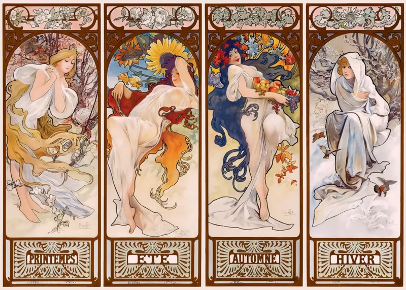 Art Collection - Mucha - Les Saisons