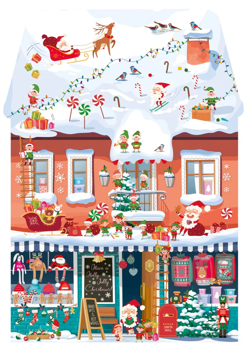 Pièces XXL - Puzzle Forme - Chrismas Toy Store
