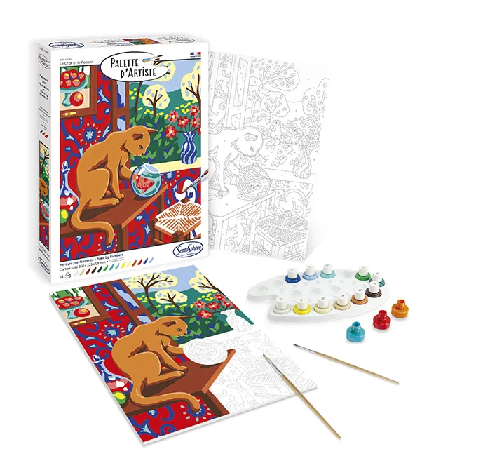 Palette D'Artiste - Le Chat Et Le Poisson