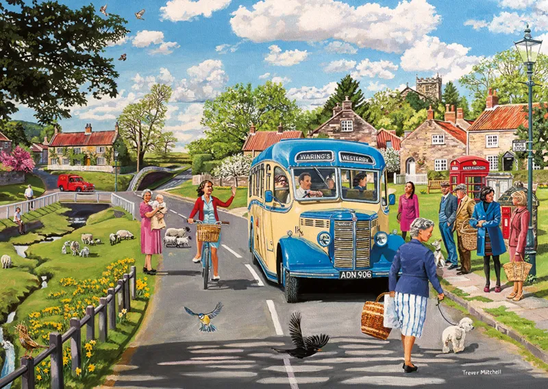 4 Puzzles - Trevor Mitchell : The Country Bus