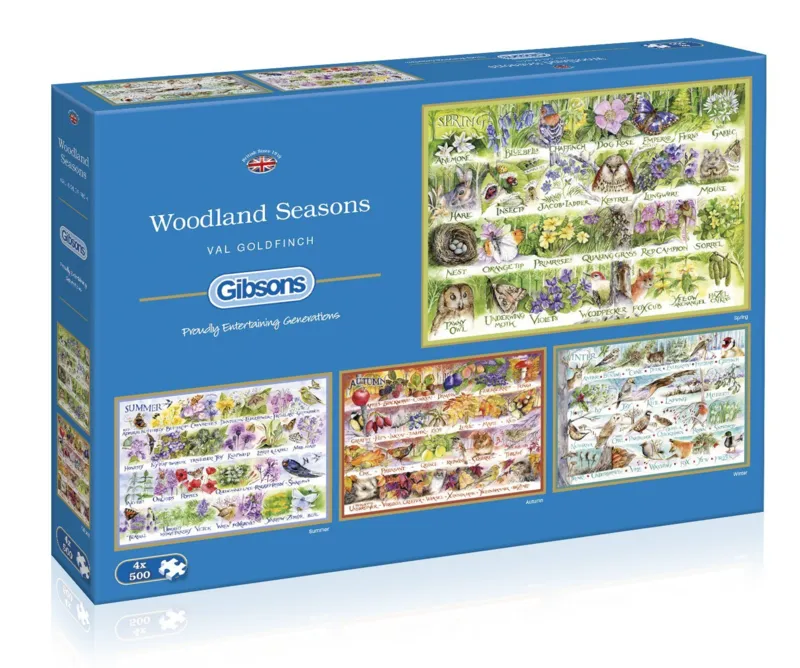 4 Puzzles - Woodland Seasons