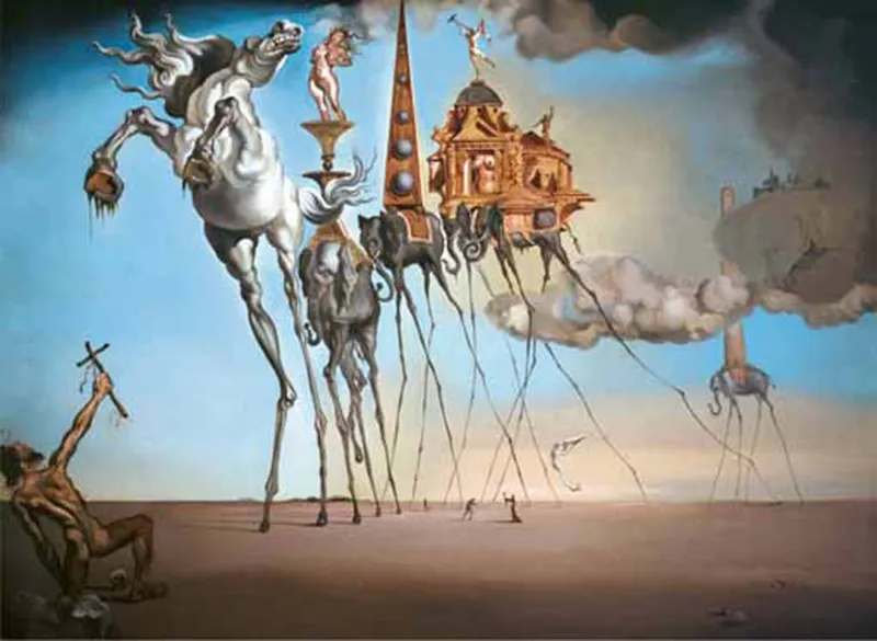 Dali Salvadore : La Tentation de saint Antoine