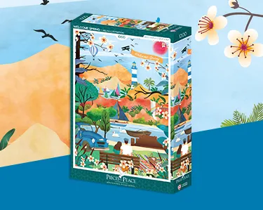 Puzzles aux couleurs printanières