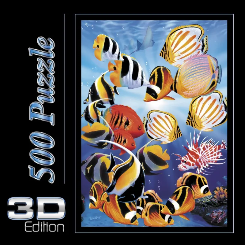 Effet 3D - Poissons Tropicaux