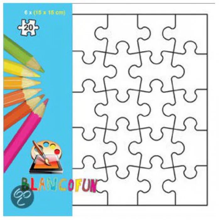 6 Puzzles Carte Postale à décorer soi-même