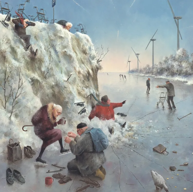 Marius van Dokkum : Patins à Glace