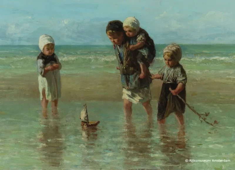 Collection Rijksmuseum Amsterdam - J. Israels : Enfants à la Mer