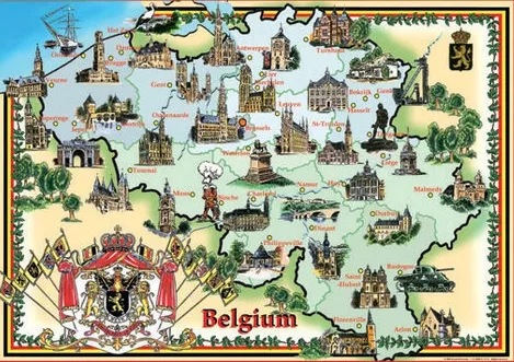 Carte de la Belgique