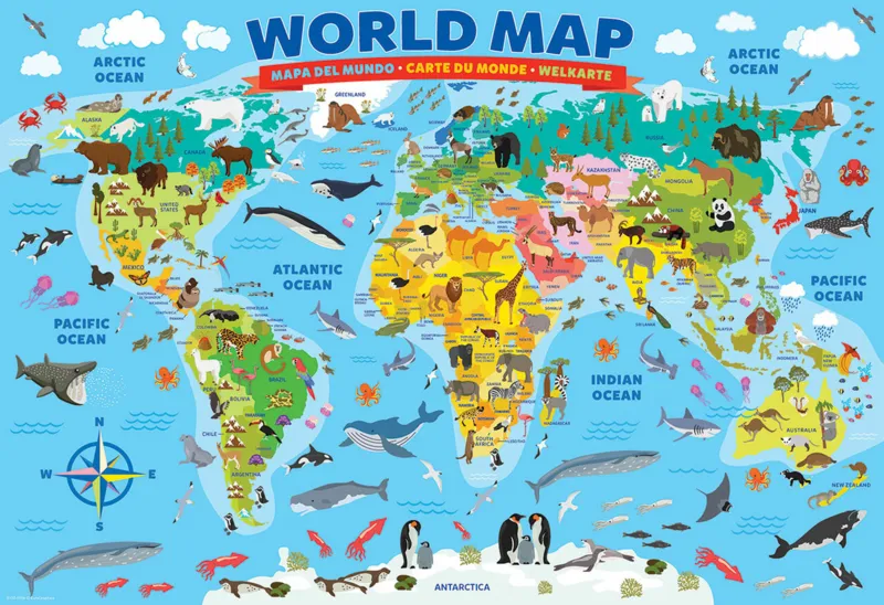 Pièces XXL - Map of the World