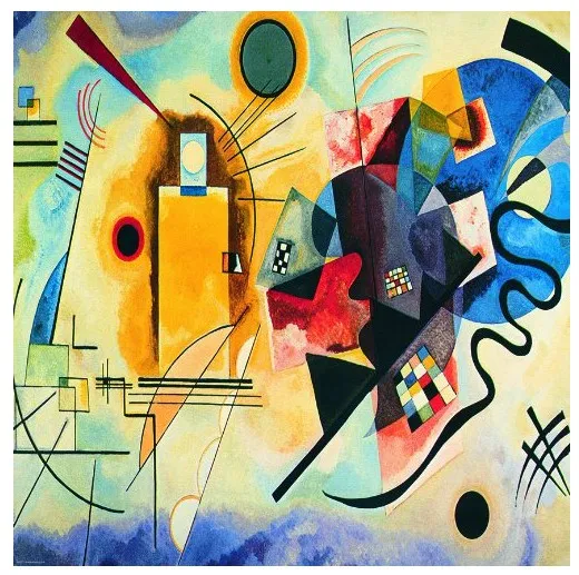 Kandinsky Wassily : Jaune, Rouge, Bleu