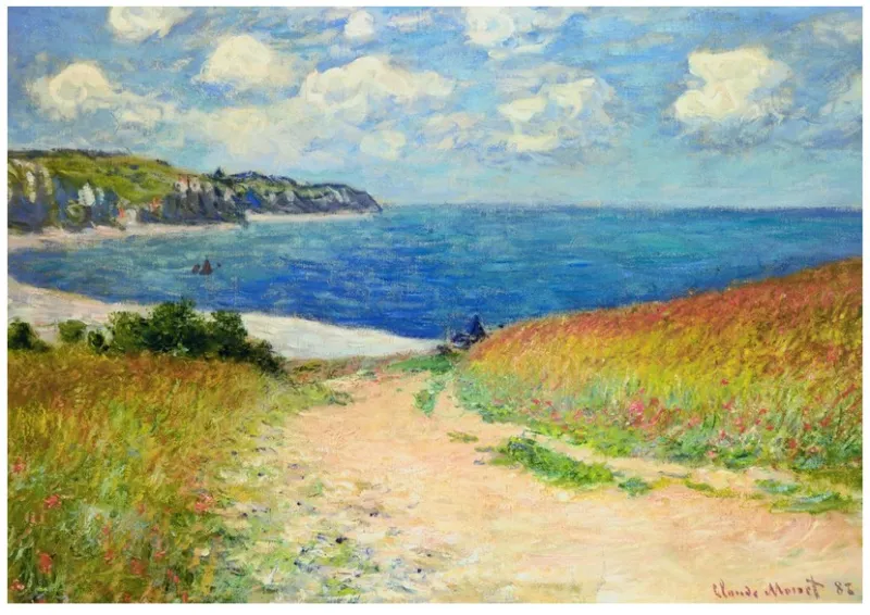 Claude Monet - Chemin dans les Bles a Pourville