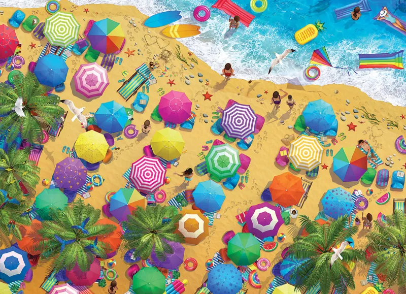Plaisir estival à la plage
