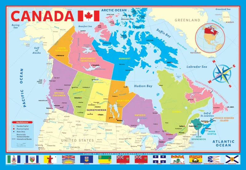 Carte du Canada