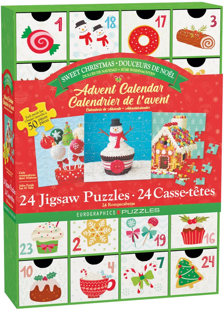 Calendrier de l'Avent - Sweet Christmas - 24 Puzzles