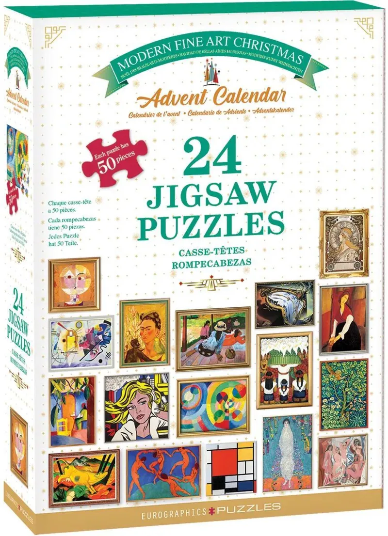 Calendrier de l'Avent - Modern Fine Art - 24 Puzzles